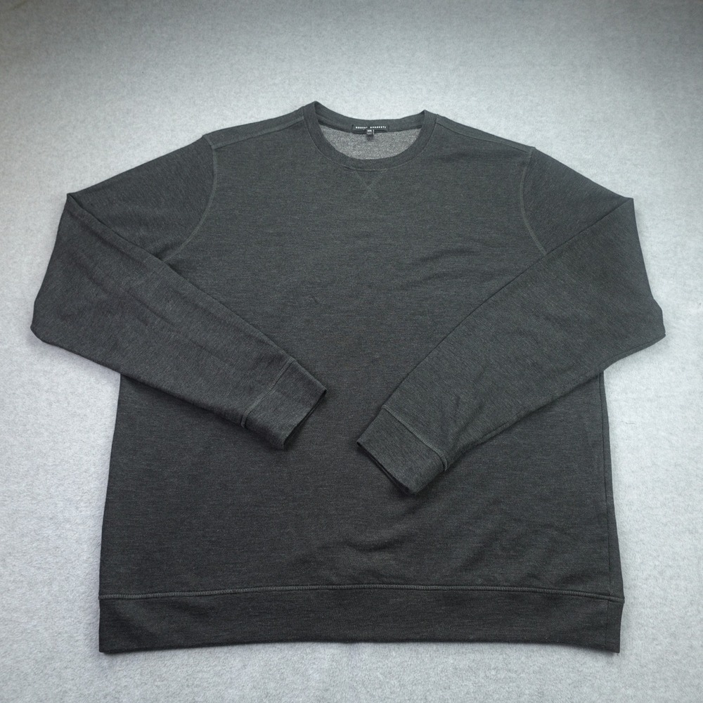 Robert Barakett Sweater Mens XXL Gray Casual Nortonville LS Crew Top